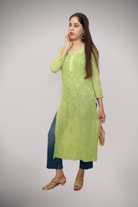 Viscose Georgette Straight Kurta