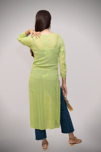 Viscose Georgette Straight Kurta