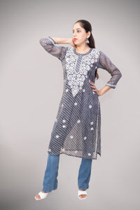 Printed Lehariya Kota Kurti