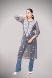 Printed Lehariya Kota Kurti