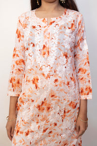 Printed Mulmul Straight Kurta