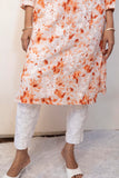 Printed Mulmul Straight Kurta