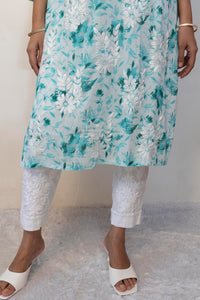 Printed Mulmul Straight Kurta