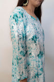 Printed Mulmul Straight Kurta