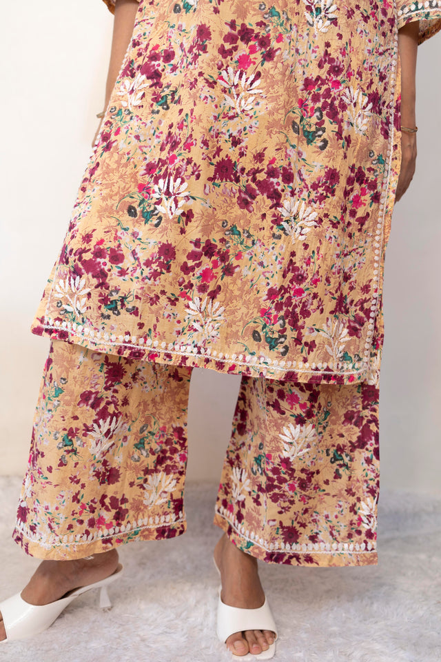 Printed Mulmul Co-ord Set