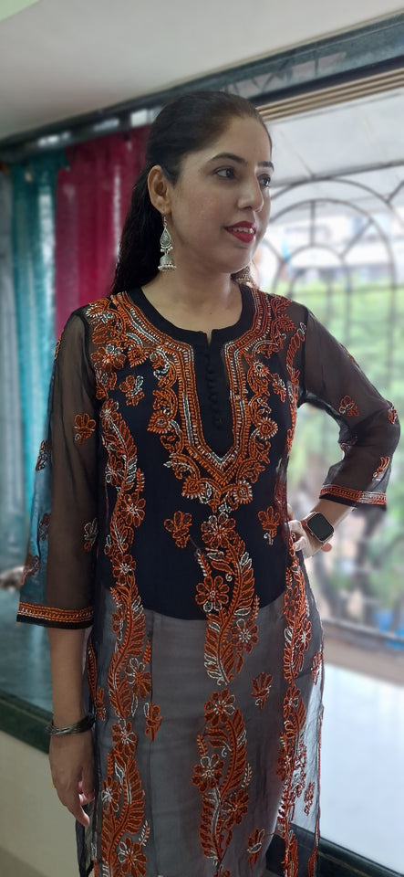 Soft Georgette Straight Kurta