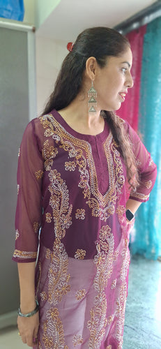 Soft Georgette Straight Kurta