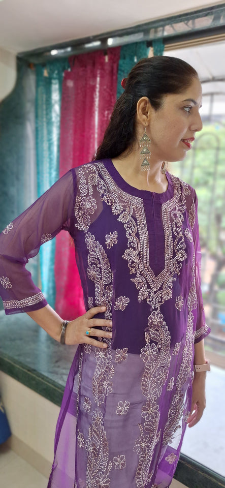 Soft Georgette Straight Kurta