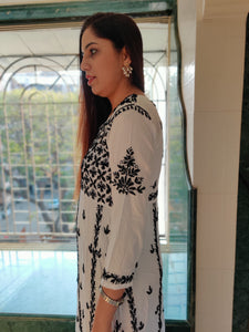 Chikankari Soft Rayon Angrakha