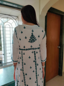 Chikankari Soft Rayon Angrakha